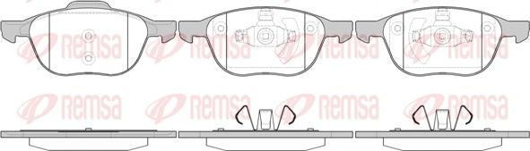 Remsa 1082.00 - Set placute frana,frana disc aaoparts.ro
