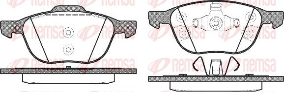 Remsa 1082.30 - Set placute frana,frana disc aaoparts.ro