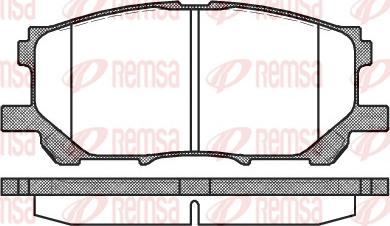 Remsa 1039.00 - Set placute frana,frana disc aaoparts.ro