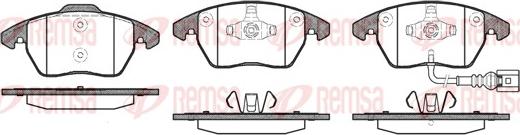 Remsa 1030.01 - Set placute frana,frana disc aaoparts.ro