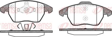 Remsa 1030.10 - Set placute frana,frana disc aaoparts.ro