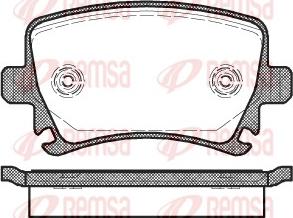 Remsa 1031.00 - Set placute frana,frana disc aaoparts.ro