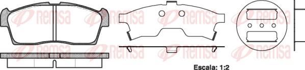 Remsa 1199.00 - Set placute frana,frana disc aaoparts.ro