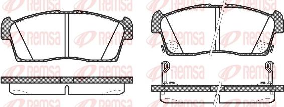 Remsa 1199.02 - Set placute frana,frana disc aaoparts.ro