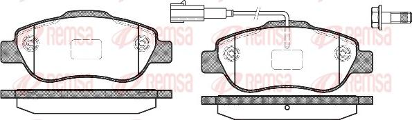Remsa 1100.11 - Set placute frana,frana disc aaoparts.ro