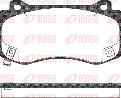 Remsa 1185.04 - Set placute frana,frana disc aaoparts.ro