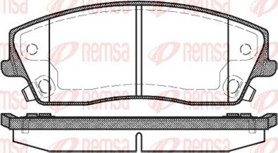 Remsa 1126.08 - Set placute frana,frana disc aaoparts.ro