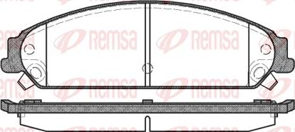 Remsa 1128.08 - Set placute frana,frana disc aaoparts.ro
