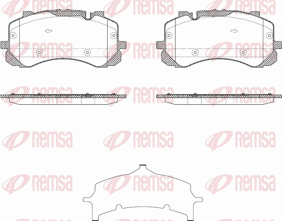 Remsa 1865.00 - Set placute frana,frana disc aaoparts.ro