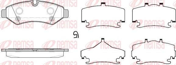 Remsa 1867.00 - Set placute frana,frana disc aaoparts.ro
