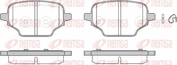 Remsa 1837.00 - Set placute frana,frana disc aaoparts.ro