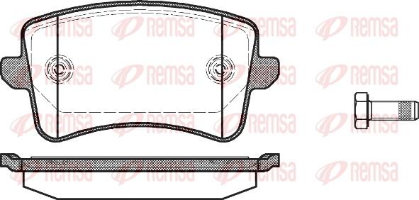 Remsa 1343.00 - Set placute frana,frana disc aaoparts.ro