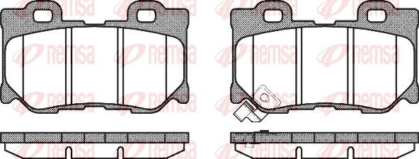 Remsa 1365.01 - Set placute frana,frana disc aaoparts.ro
