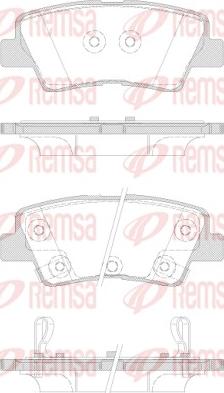 Remsa 1362.42 - Set placute frana,frana disc aaoparts.ro