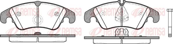 Remsa 1304.10 - Set placute frana,frana disc aaoparts.ro