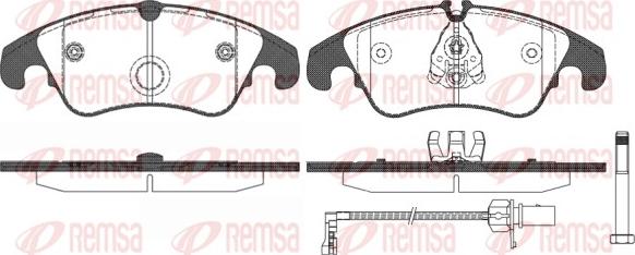 Remsa 1304.31 - Set placute frana,frana disc aaoparts.ro