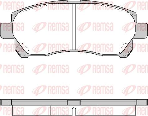 Remsa 1308.00 - Set placute frana,frana disc aaoparts.ro