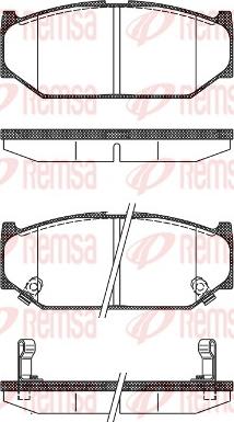 Remsa 1381.12 - Set placute frana,frana disc aaoparts.ro