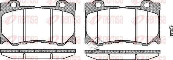 Remsa 1372.01 - Set placute frana,frana disc aaoparts.ro