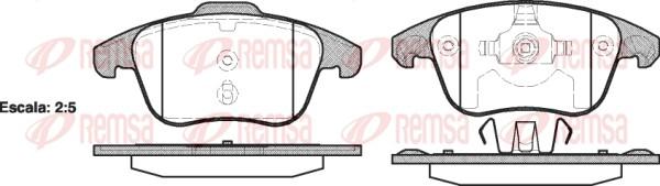 Remsa 1249.00 - Set placute frana,frana disc aaoparts.ro