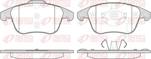 Remsa 1249.30 - Set placute frana,frana disc aaoparts.ro