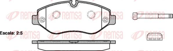 Remsa 1245.00 - Set placute frana,frana disc aaoparts.ro