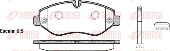 Remsa 1245.10 - Set placute frana,frana disc aaoparts.ro