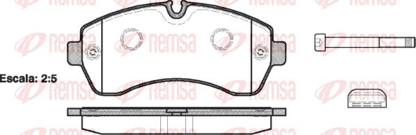 Remsa 1243.00 - Set placute frana,frana disc aaoparts.ro