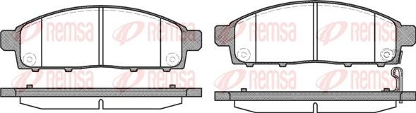 Remsa 1242.01 - Set placute frana,frana disc aaoparts.ro