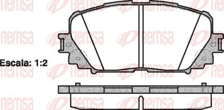 Daihatsu 446552200 - Set placute frana,frana disc aaoparts.ro