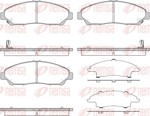 Remsa 1269.02 - Set placute frana,frana disc aaoparts.ro