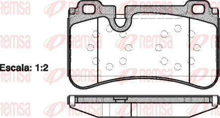 Remsa 1280.00 - Set placute frana,frana disc aaoparts.ro