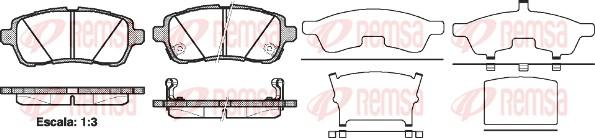 Remsa 1281.02 - Set placute frana,frana disc aaoparts.ro
