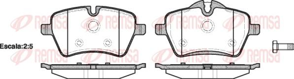 Remsa 1277.00 - Set placute frana,frana disc aaoparts.ro