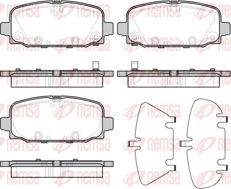 Remsa 1796.02 - Set placute frana,frana disc aaoparts.ro