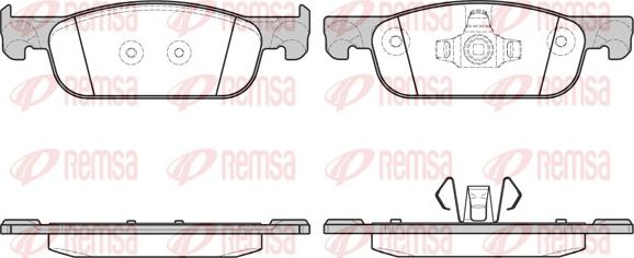 Remsa 1718.00 - Set placute frana,frana disc aaoparts.ro