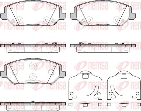Remsa 1783.02 - Set placute frana,frana disc aaoparts.ro