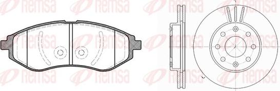 Remsa 8986.00 - Set frana, frana disc aaoparts.ro