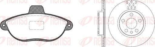 Remsa 8602.00 - Set frana, frana disc aaoparts.ro