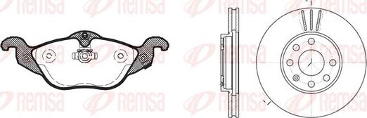 Remsa 8684.00 - Set frana, frana disc aaoparts.ro