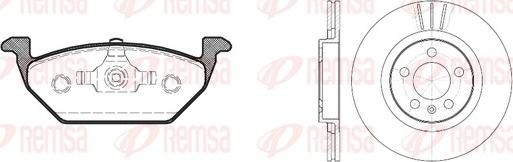 Remsa 8633.00 - Set frana, frana disc aaoparts.ro