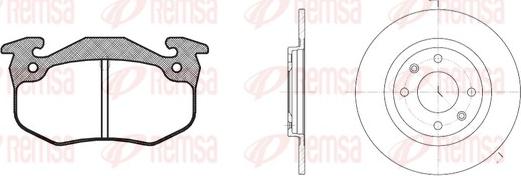 Remsa 8144.00 - Set frana, frana disc aaoparts.ro