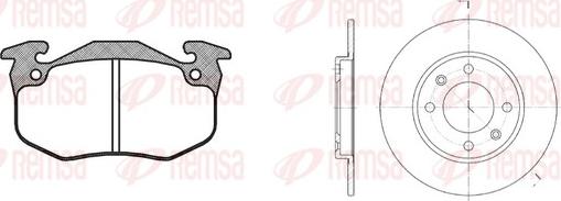 Remsa 8144.02 - Set frana, frana disc aaoparts.ro