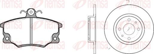 Remsa 8146.01 - Set frana, frana disc aaoparts.ro