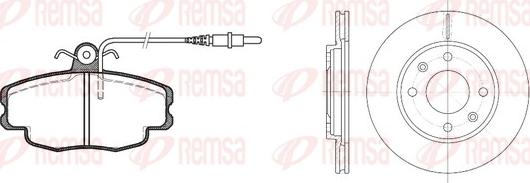 Remsa 8141.03 - Set frana, frana disc aaoparts.ro
