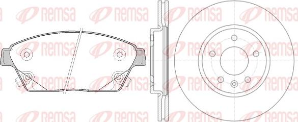 Remsa 81431.00 - Set frana, frana disc aaoparts.ro