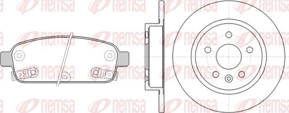 Remsa 81432.00 - Set frana, frana disc aaoparts.ro