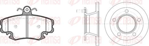 Remsa 8142.00 - Set frana, frana disc aaoparts.ro