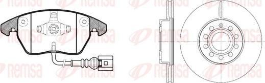 Remsa 81030.00 - Set frana, frana disc aaoparts.ro