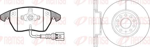 Remsa 81030.02 - Set frana, frana disc aaoparts.ro